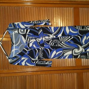 Multi color printed dress